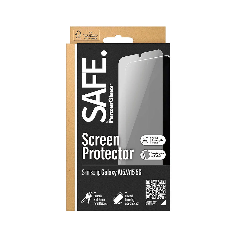 PanzerGlass SAFE Glass Screen Protector for Galaxy A15 4G/5G