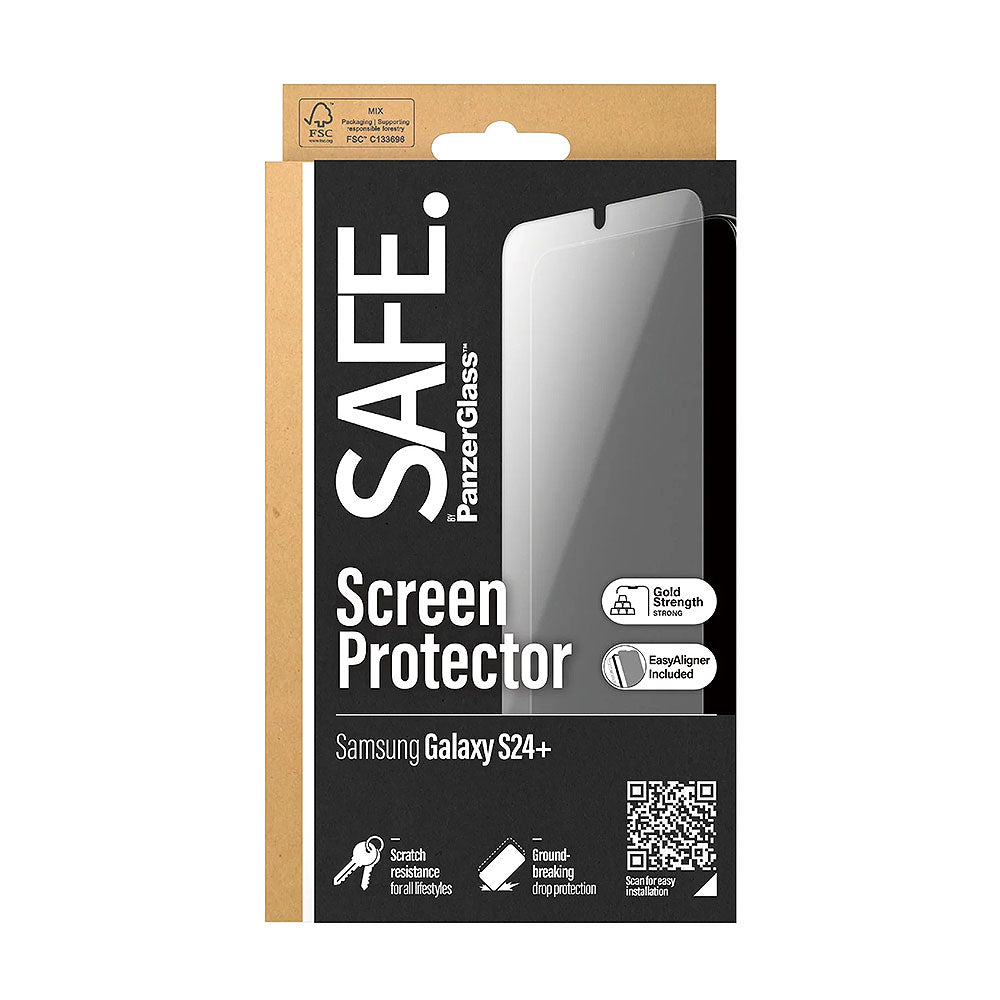 PanzerGlass SAFE Glass Screen Protector for Galaxy S24+