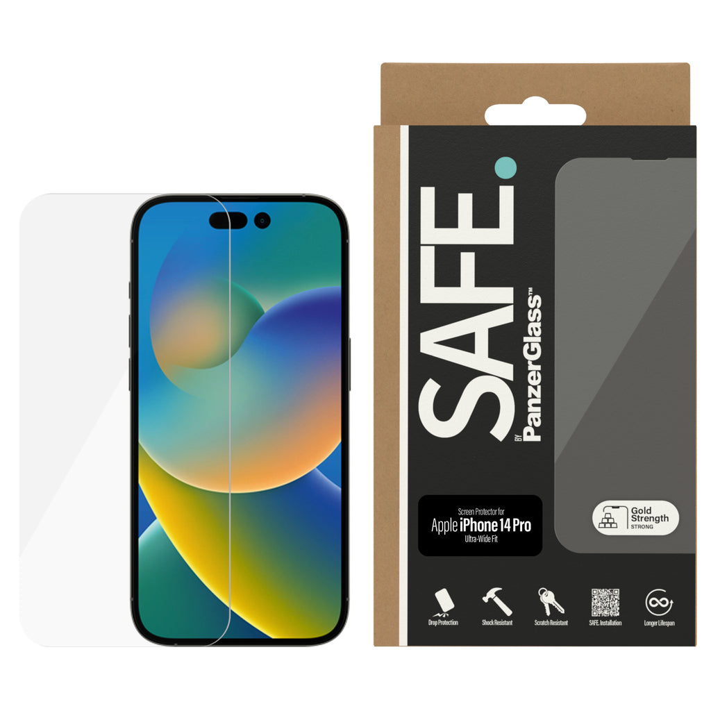 PanzerGlass Safe Screen Protector for iPhone 14 Pro - Clear