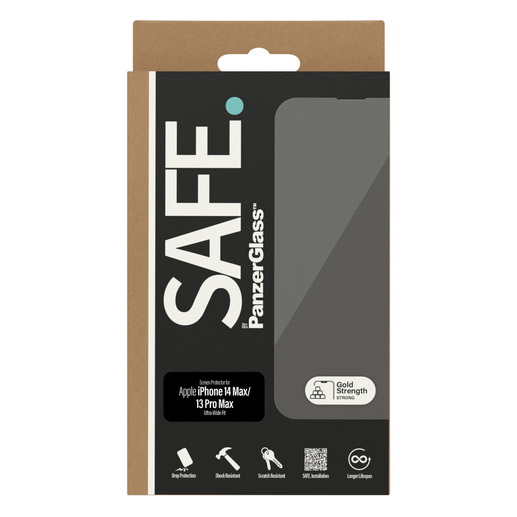 PanzerGlass Safe Screen Protector for iPhone 14 Plus/13 Pro Max - Clear