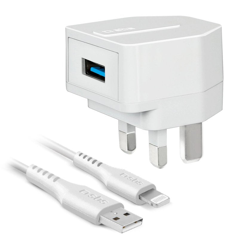 SBS Travel Type-C Mains Charger - White