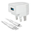 SBS Travel Type-C Mains Charger - White