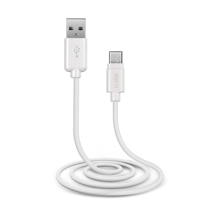 SBS Micro USB 1m Cable - White