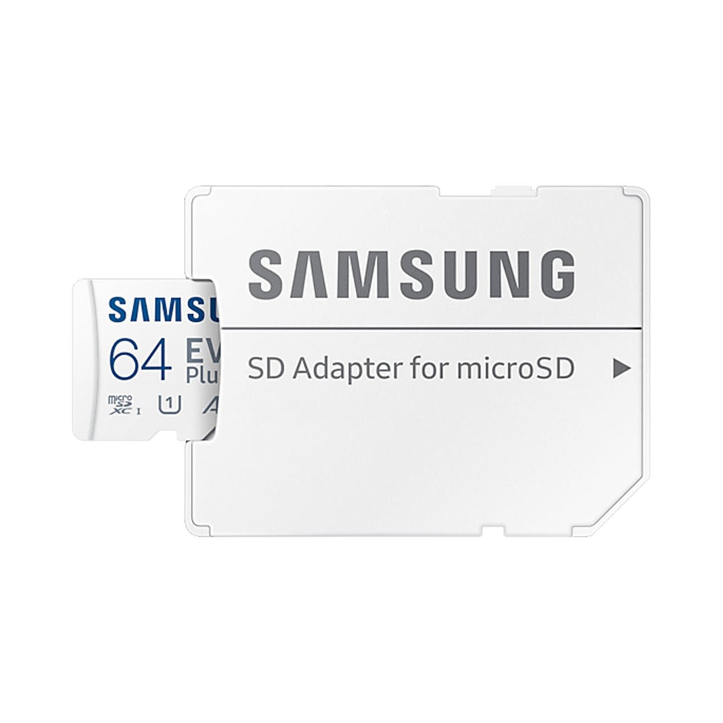 Samsung EVO Plus memory card 64GB MicroSDXC UHS-I Class 10 - White