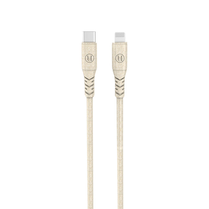 Uunique ECO Friendly Type-C to Lightning Cable 1m Cable - White
