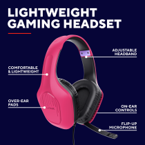 GXT415P ZIROX HEADSET - PINK