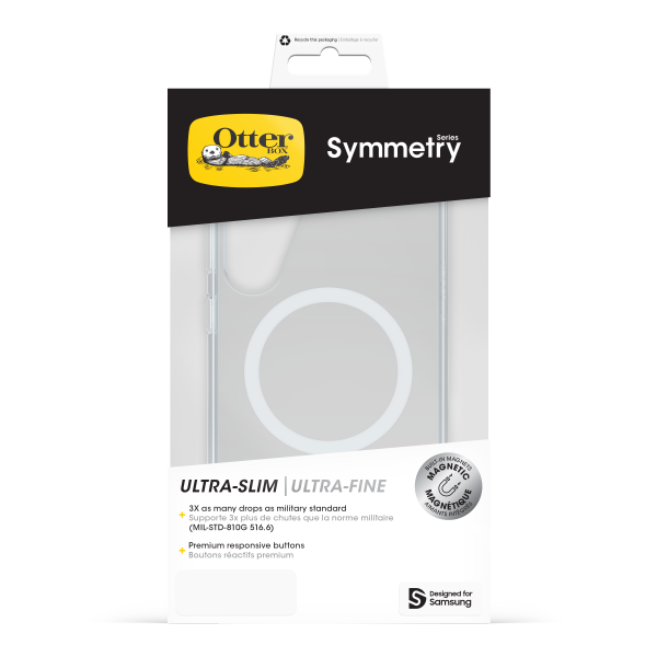 OtterBox Symmetry Clear Magnets Samsung Galaxy S25+ clear