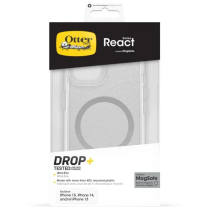 OtterBox React MagSafe Apple iPhone 15/14/13 + 16E Stardust - clear