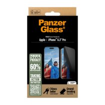 PanzerGlass® Privacy Screen Protector iPhone 16 Pro | Ultra-Wide Fit