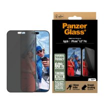 PanzerGlass® Privacy Screen Protector iPhone 16 Pro Max | Ultra-Wide Fit