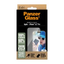 PanzerGlass® Screen Protector iPhone 16 Pro | Ultra-Wide Fit