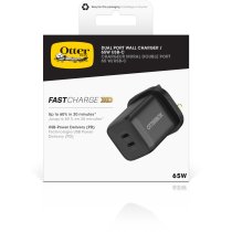 OtterBox Standard Fast Wall Charger (65W USB-C PD - Dual Port)